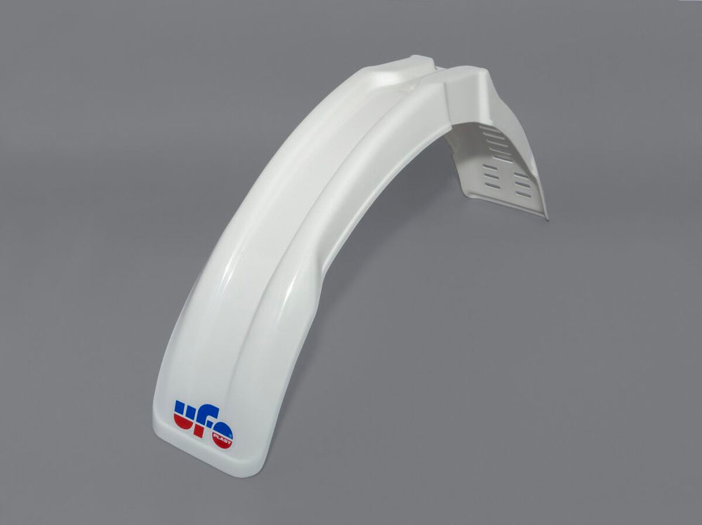 UFO Universal Vintage Front Fender - Fits 80-125cc 1980-85 - White