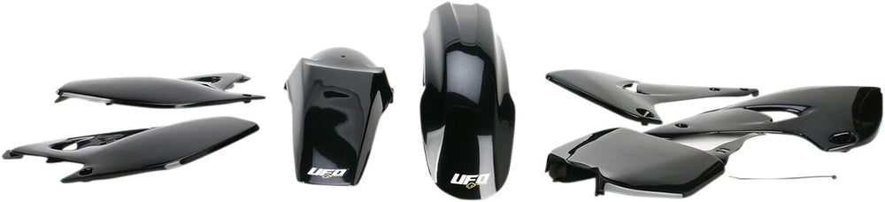 UFO Plastics Kit - Kawasaki KX 125/250 2003-04 - Black