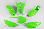 UFO Plastics Kit - Kawasaki KLX110 2010-16 - Green