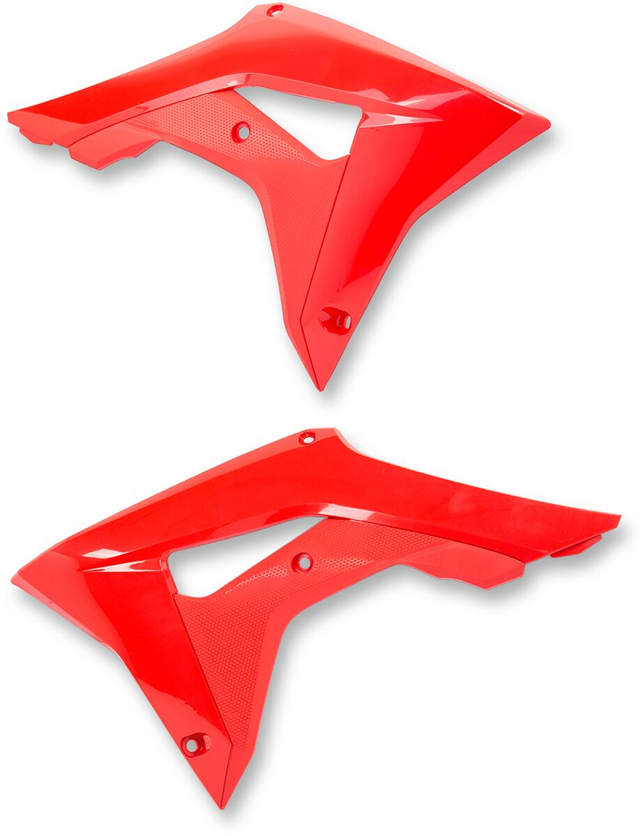 UFO Radiator Scoops - Honda CRF450R & CRF450RX 2017-18 - Red