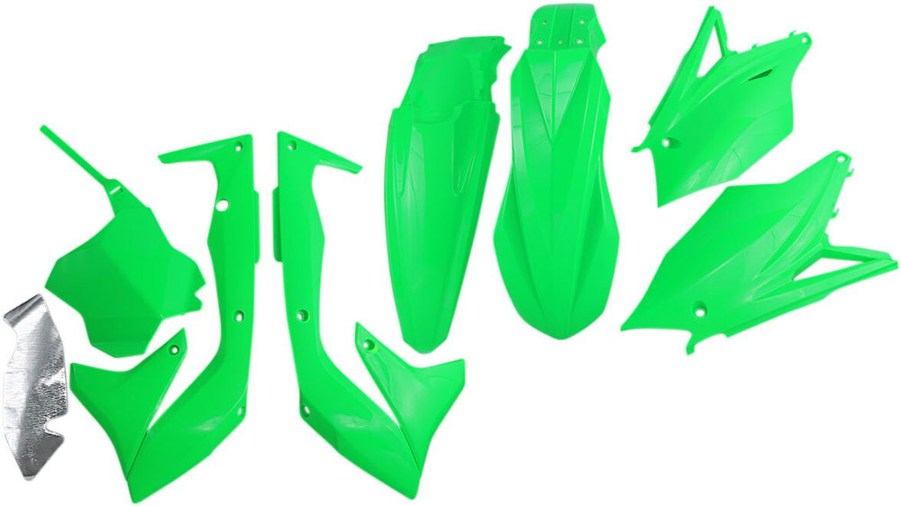 UFO Plastics Kit - Kawasaki KXF450 2018 - Fluro Green