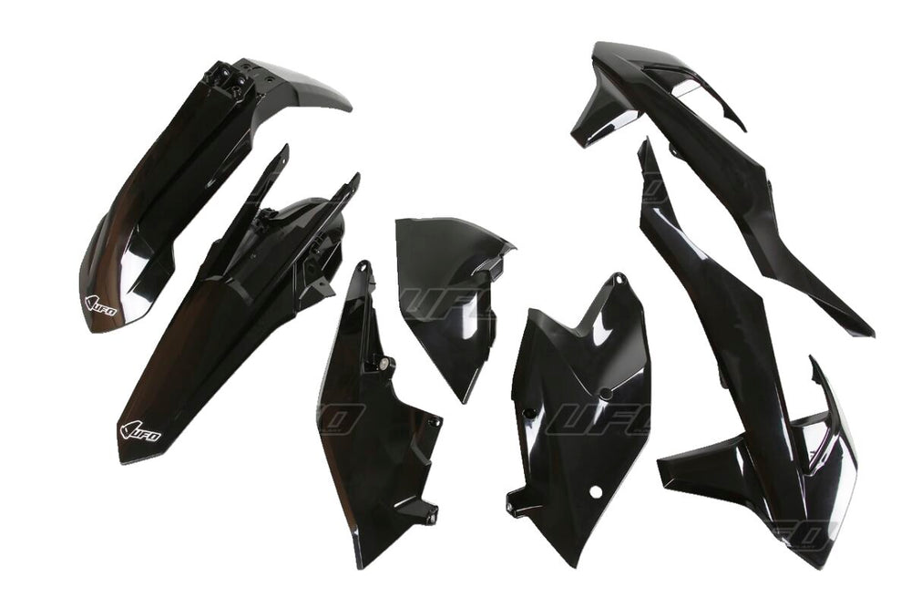 UFO Plastics Kit - KTM EXC 250/300 2017, EXC-F 250/350/450/500 2017-19 - Black