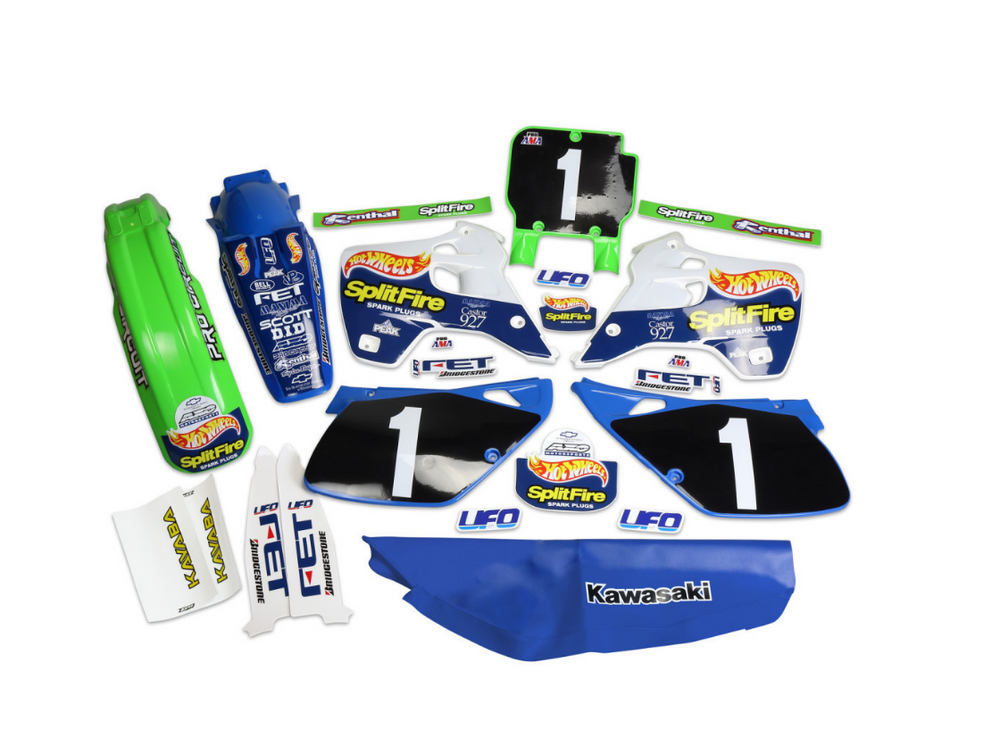 UFO Plastics Kit - Kawasaki KX 125/250 1992-93 - Hotwheels Replica