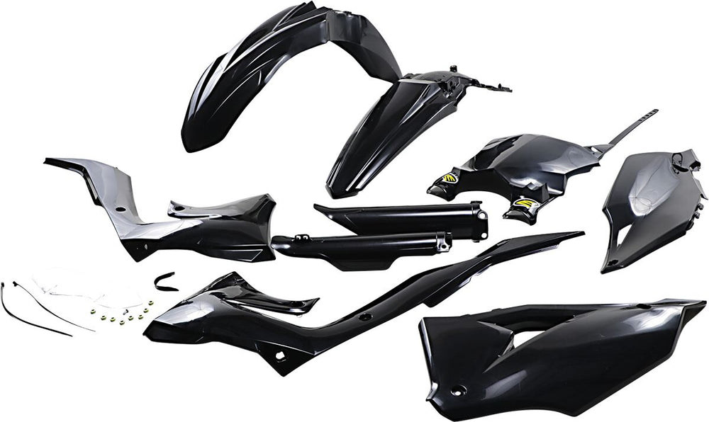 Cycra Powerflow Plastics Kit For Kawasaki KX450X 2021-2023 - Black