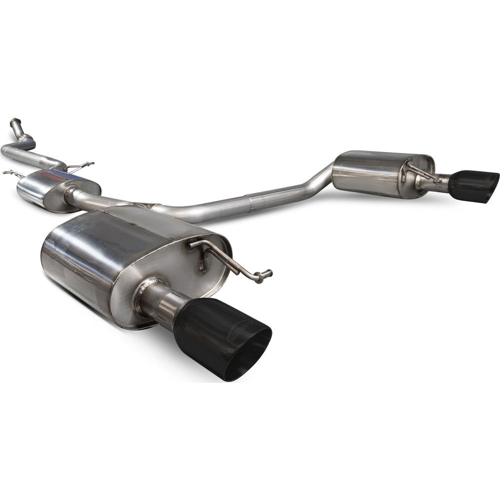Scorpion Exhaust Cat-Back (Res) Twin Daytona BLK - Audi A5 B8 2.0 TFSi 2012 - 2016