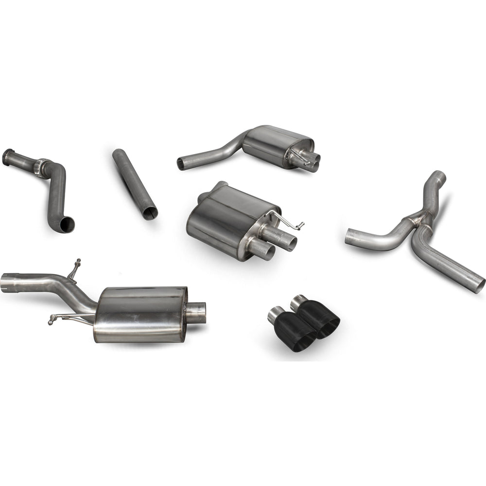 Scorpion Exhaust Cat-Back (Res) Twin Daytona BLK - Audi A5 B8 2.0 TFSi 2012 - 2016