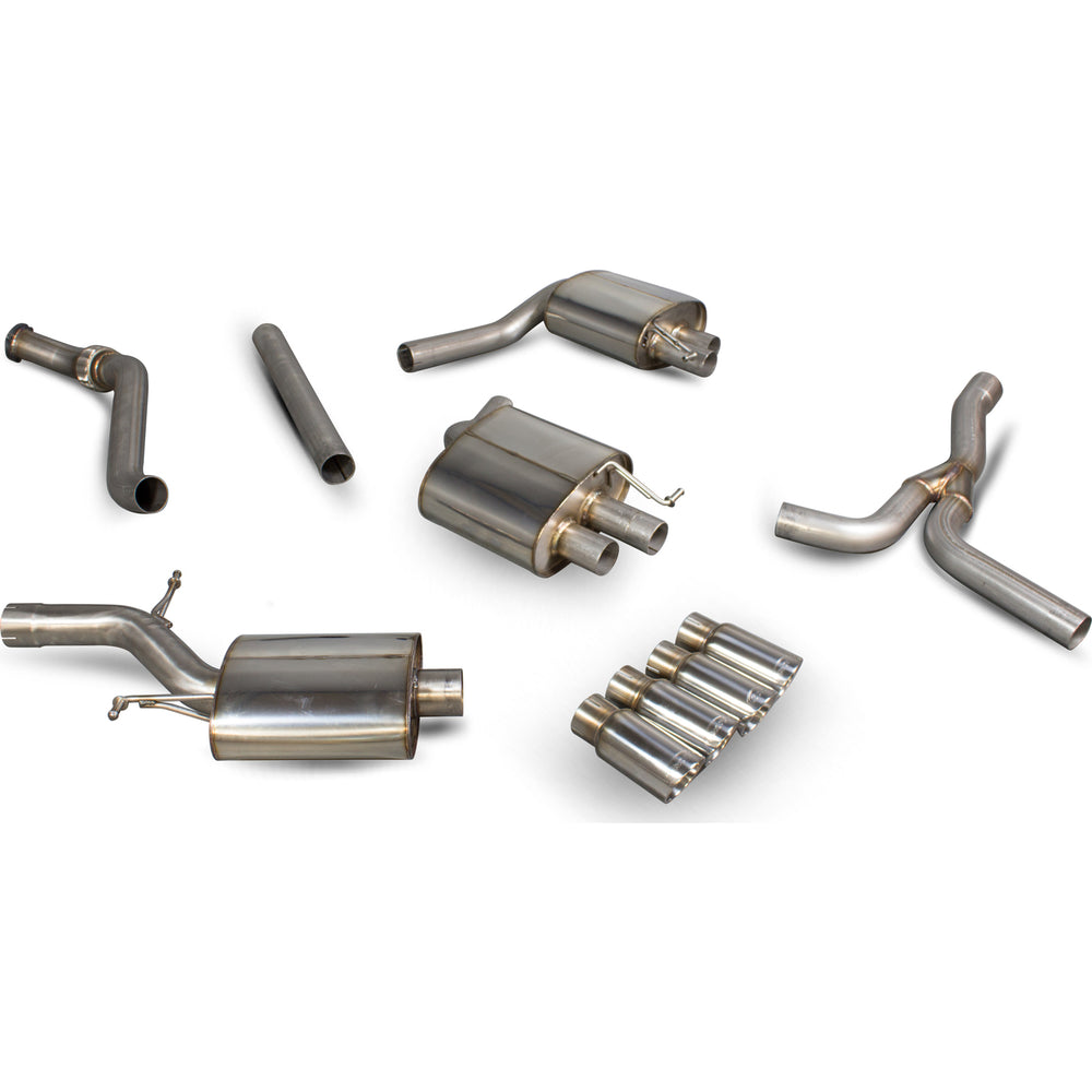 Scorpion Exhaust Cat-Back (Res) Quad Daytona - Audi A5 B8 2.0 TFSi 12+
