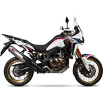 Scorpion Serket Parallel Stainless Oval Exhaust - Honda CRF 1000 L Africa Twin 2015 - 2019