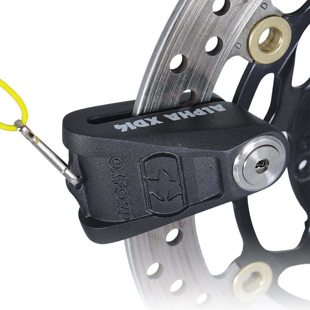 Oxford Alpha XD14 Stainless Disc Lock (14 mm Pin) Black