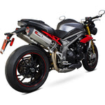 Scorpion Serket Parallel Stainless Oval Exhaust For Triumph Speed Triple 1050 2016-2017