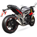 Scorpion Serket Taper Stainless Oval Exhaust For Triumph Speed Triple 1050 2016-2017