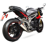 Scorpion Serket Taper Titanium Oval Exhaust For Triumph Speed Triple 1050 2016-2017