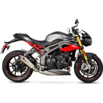 Scorpion Serket Taper Titanium Oval Exhaust For Triumph Speed Triple 1050 2016-2017