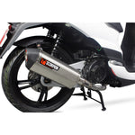 Scorpion Serket Parallel Stainless Oval Exhaust For Peugeot Tweet 125 2010-2017