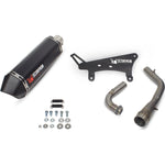 Scorpion Serket Parallel Black Ceramic Oval Exhaust For Peugeot Tweet 125 2010-2017