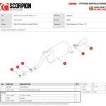 Scorpion Exhaust Rear Silencer Single Daytona - Vauxhall Corsa E 1.4T (Non-GPF Model) 2014 - 2019