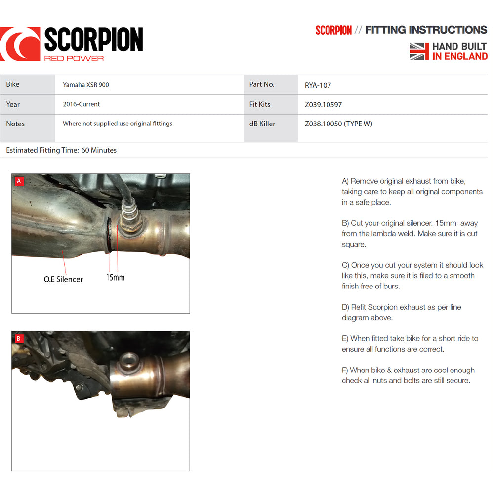 Scorpion Serket Parallel Stainless Oval Exhaust For Yamaha XSR 900 2016-2021