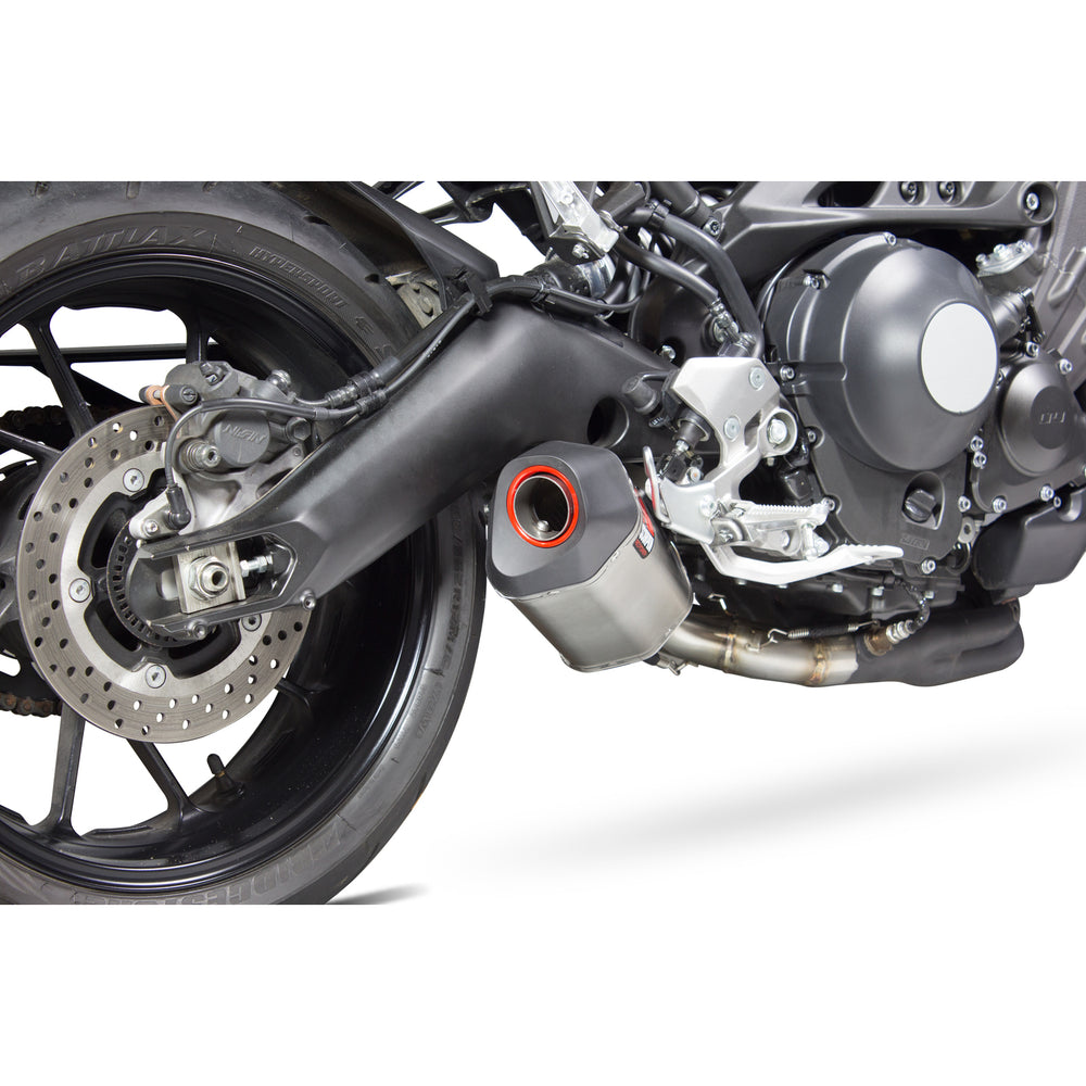 Scorpion Serket Parallel Stainless Oval Exhaust For Yamaha XSR 900 2016-2021
