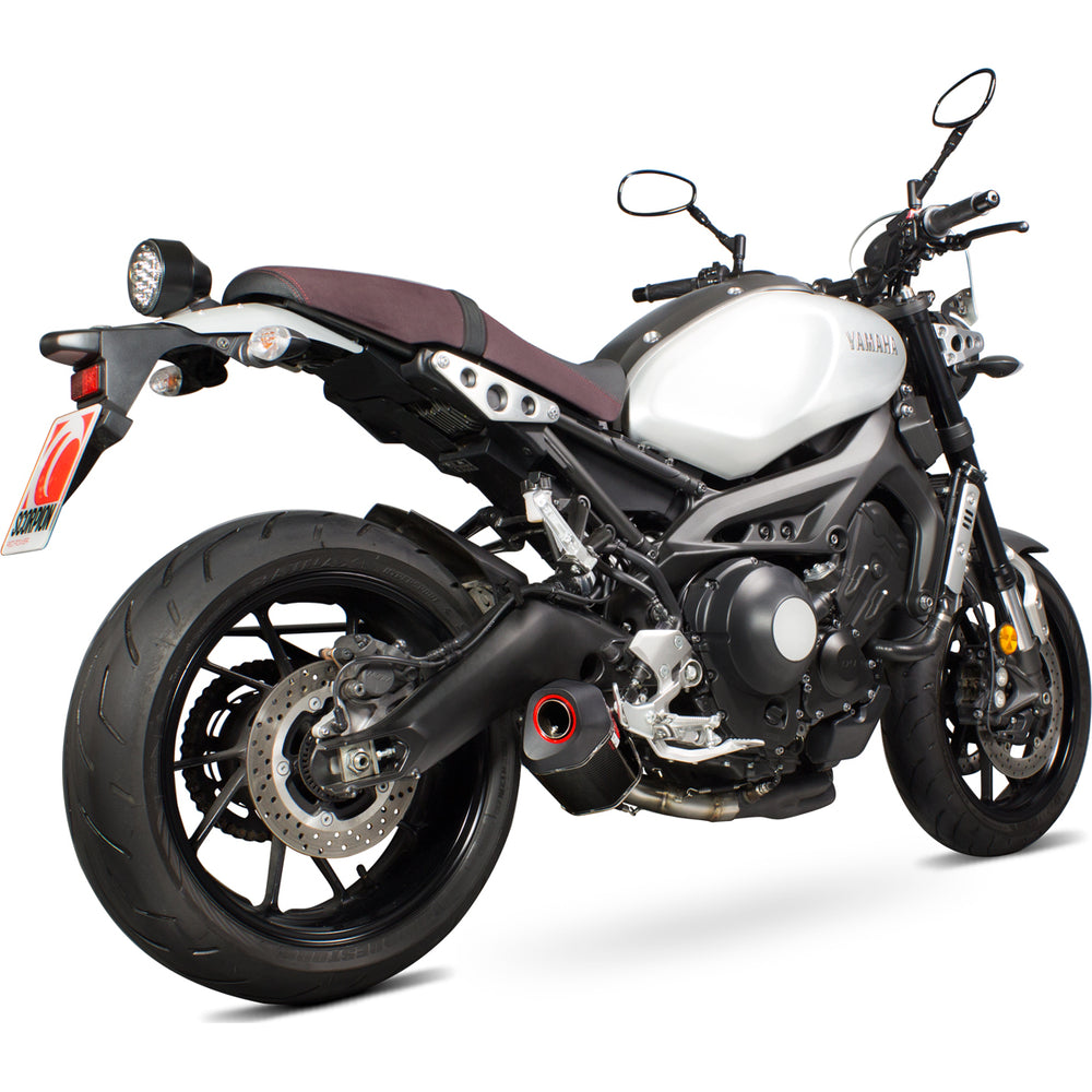 Scorpion Serket Parallel Carbon Oval Exhaust For Yamaha XSR 900 2016-2021