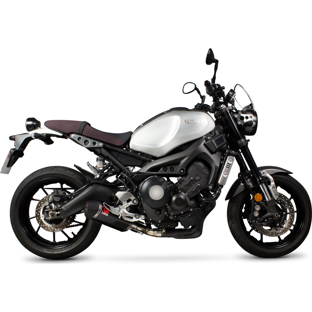 Scorpion Serket Parallel Carbon Oval Exhaust For Yamaha XSR 900 2016-2021