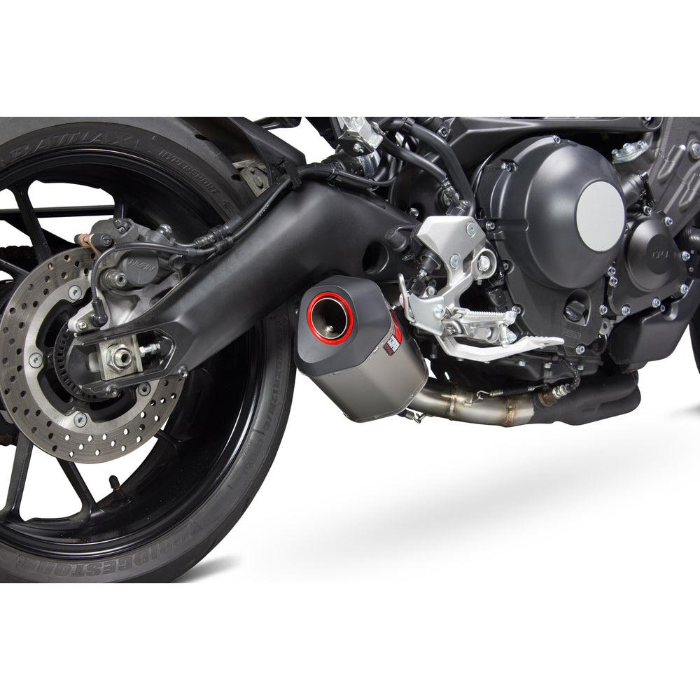 Scorpion Serket Parallel Titanium Oval Exhaust For Yamaha XSR 900 2016-2021