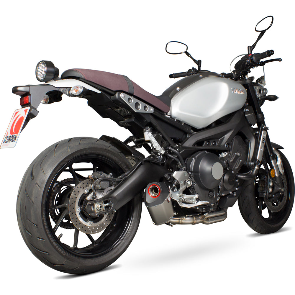 Scorpion Serket Parallel Titanium Oval Exhaust For Yamaha XSR 900 Full System 2016-2021