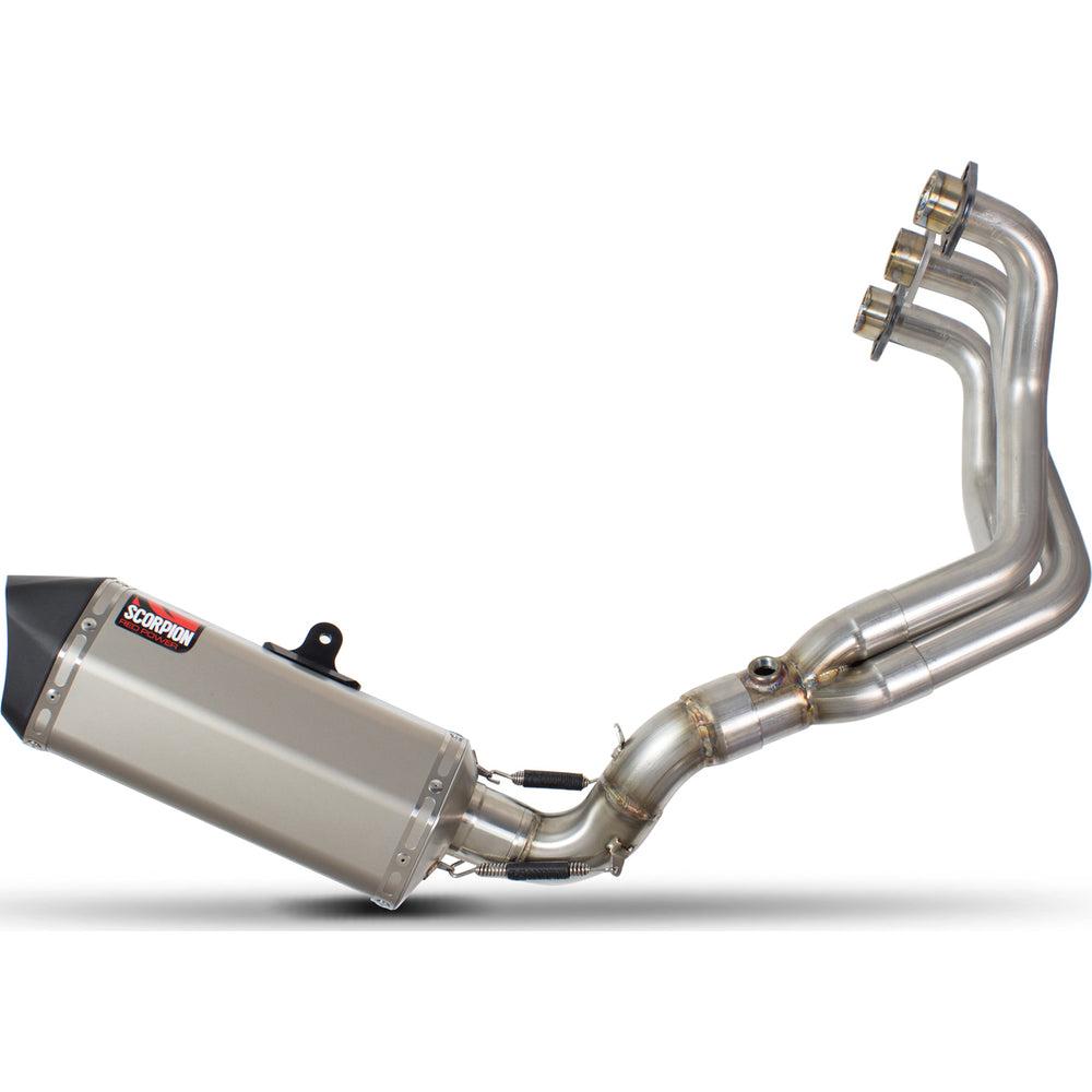Scorpion Serket Parallel Titanium Oval Exhaust For Yamaha XSR 900 Full System 2016-2021