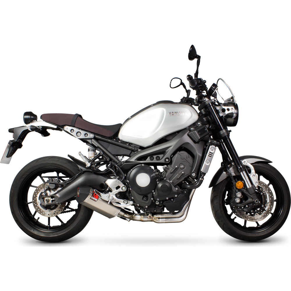 Scorpion Serket Parallel Titanium Oval Exhaust For Yamaha XSR 900 Full System 2016-2021
