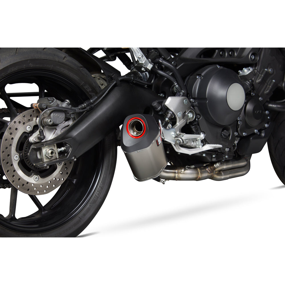Scorpion Serket Parallel Titanium Oval Exhaust For Yamaha XSR 900 Full System 2016-2021