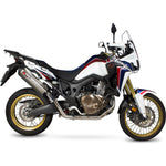 Scorpion Serket Parallel Stainless Oval Exhaust For Honda CRF 1000 L Africa Twin 2015-2017