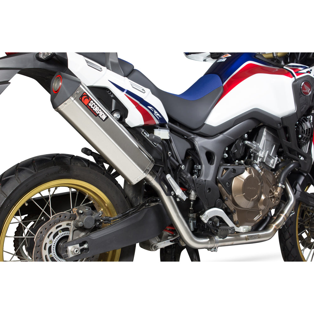 Scorpion Serket Parallel Stainless Oval Exhaust For Honda CRF 1000 L Africa Twin 2015-2017