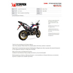 Scorpion Serket Parallel Stainless Oval Exhaust For Honda CRF 1000 L Africa Twin 2015-2017
