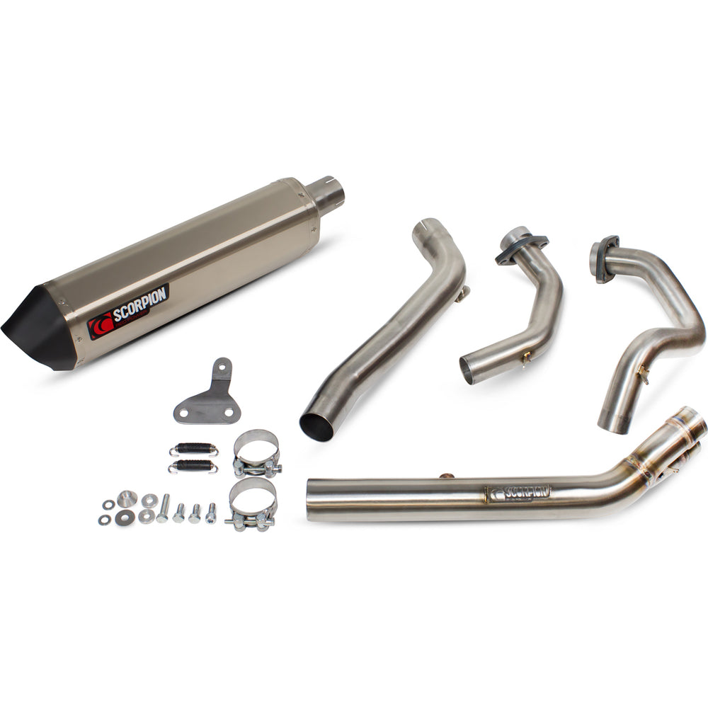 Scorpion Serket Parallel Titanium Oval Exhaust For Honda CRF 1000 L Africa Twin 2015-2017