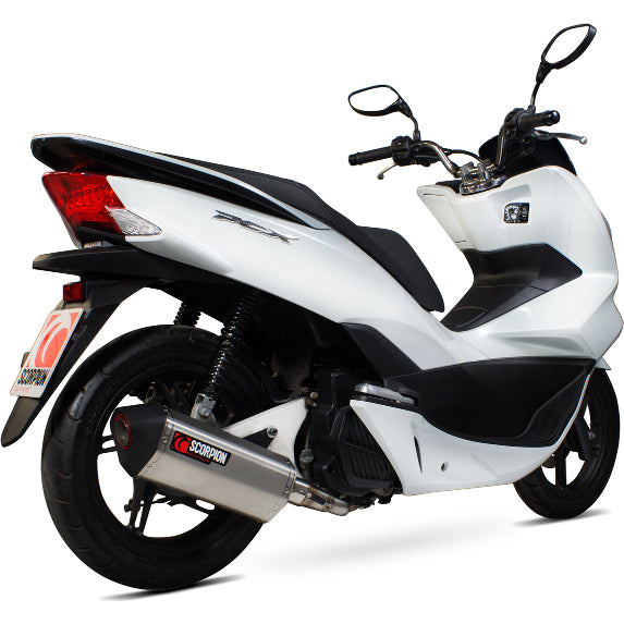 Scorpion Serket Parallel Stainless Oval Exhaust For Honda PCX 125 2014-2016