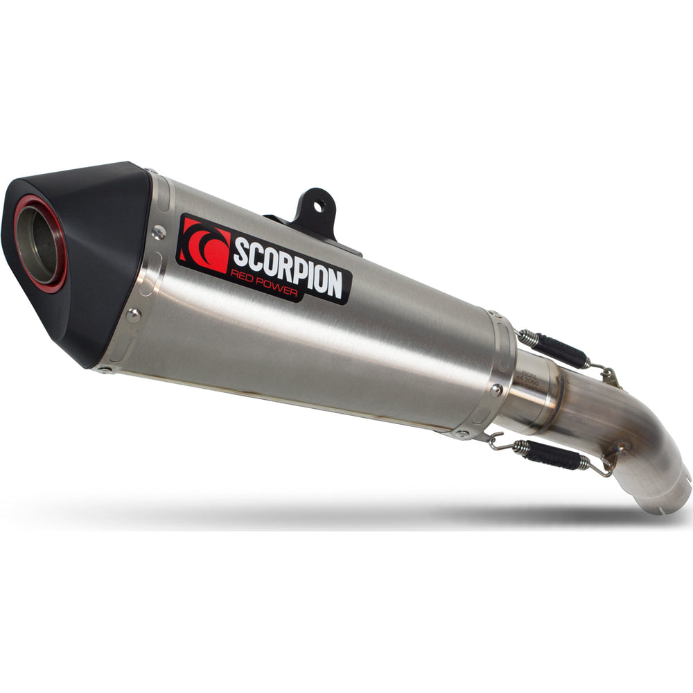 Scorpion Serket Taper Stainless Oval Exhaust For Suzuki GSX-S 750 2017-2022