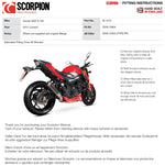Scorpion RP-1 GP Carbon Round Exhaust For Suzuki GSX-S 750 2017-2022