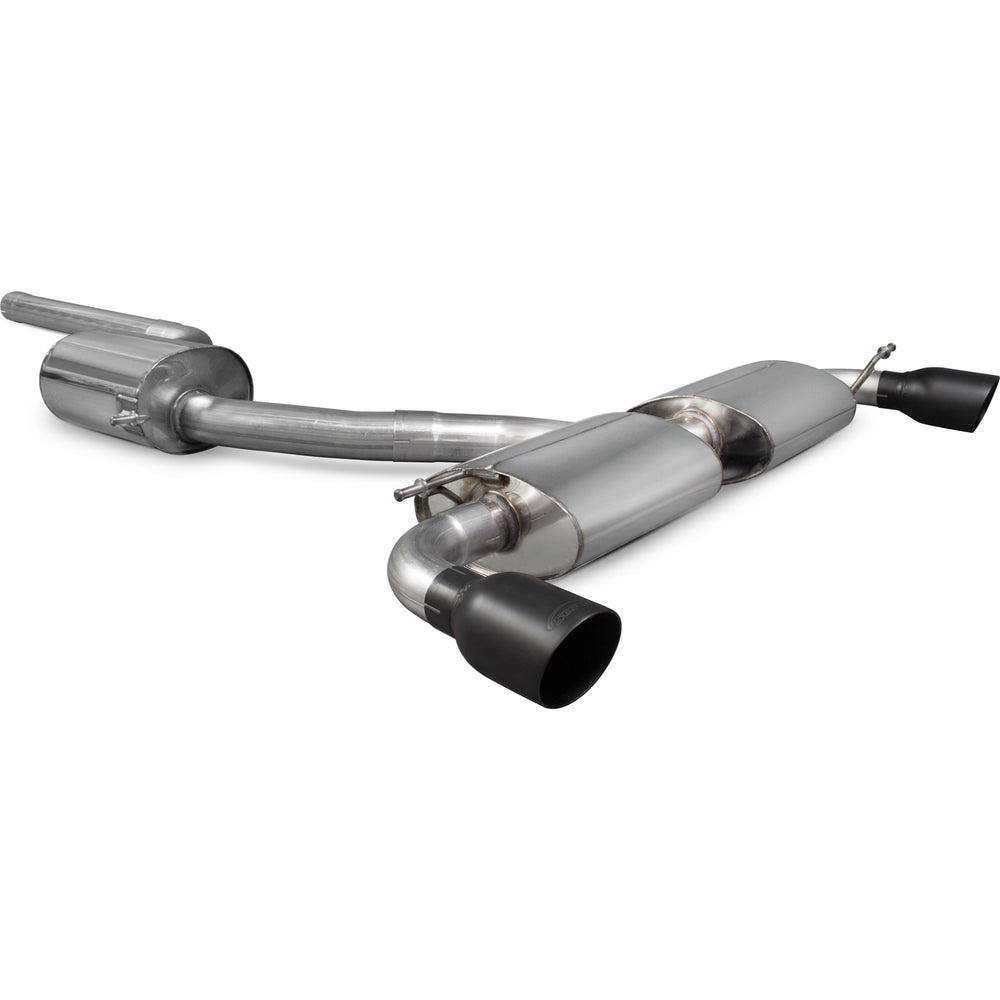 Scorpion Exhaust Cat-Back (Res) Daytona BLK - Volkswagen Scirocco R 2009 - 2017