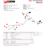 Scorpion Exhaust Cat-Back (Res) Daytona BLK - Volkswagen Scirocco R 2009 - 2017