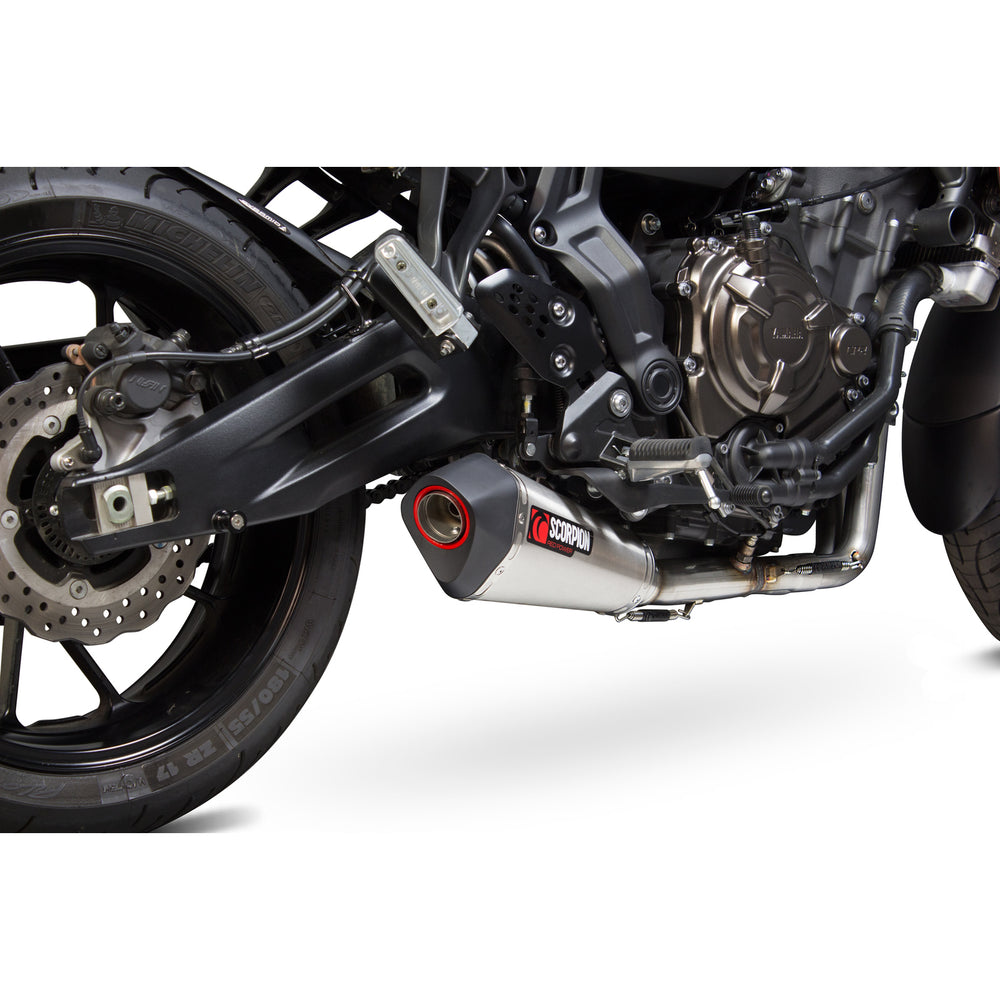 Scorpion Serket Taper Stainless Oval Exhaust For Yamaha Tracer 700 2016-2019