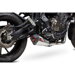 Scorpion Serket Taper Stainless Oval Exhaust For Yamaha Tracer 700 2016-2019