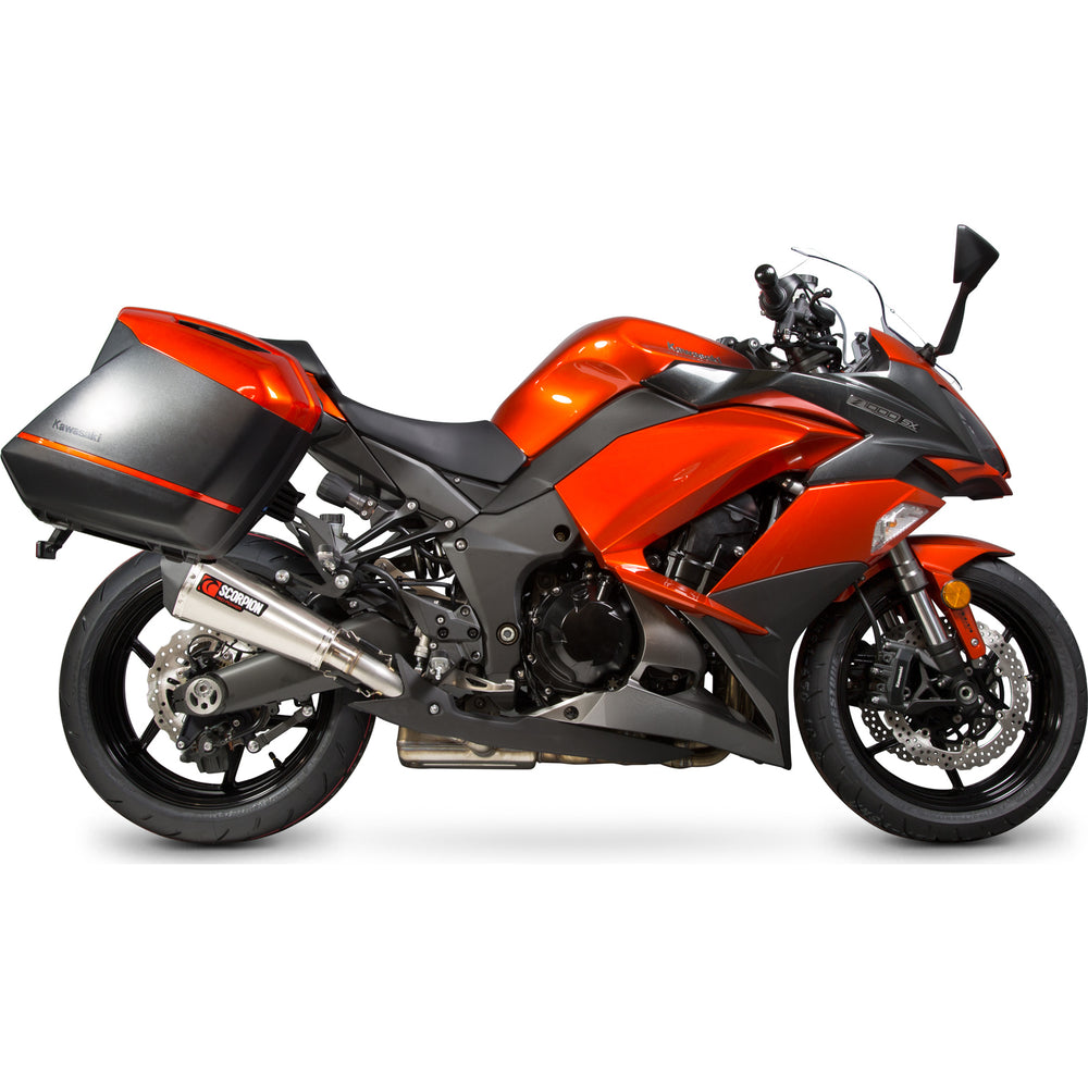 Scorpion Serket Taper Stainless Oval Exhaust For Kawasaki Z 1000 SX 2014-2016