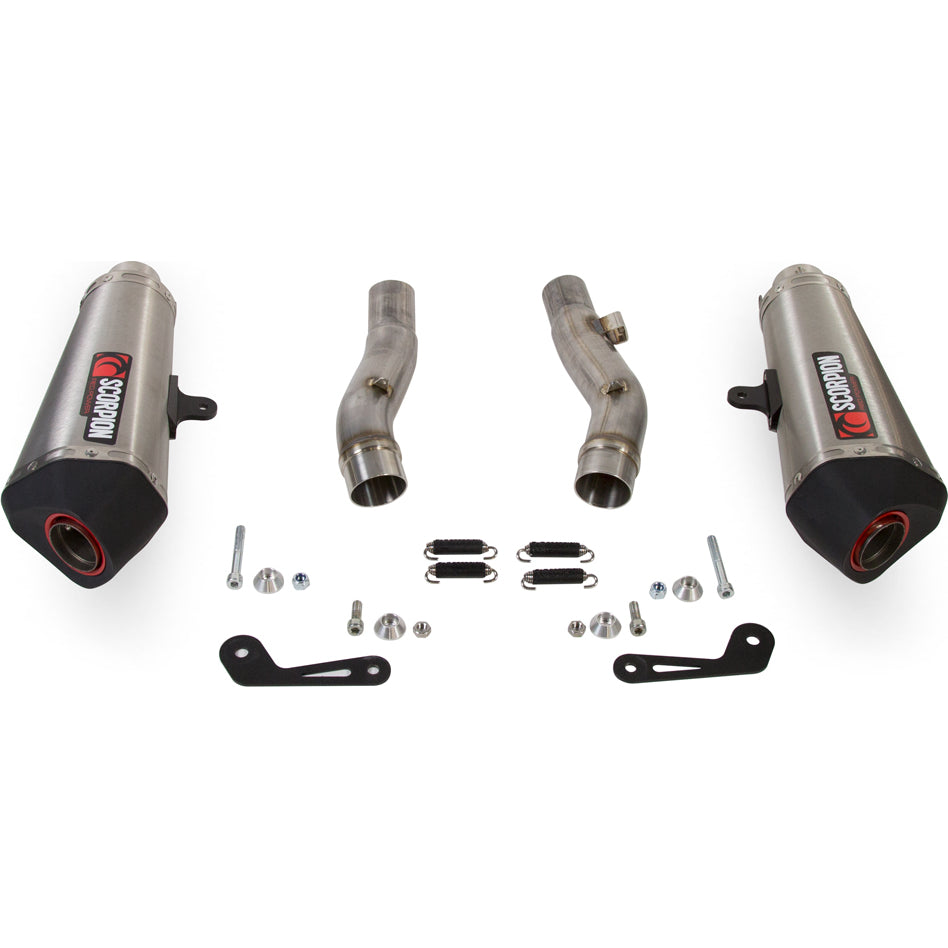 Scorpion Serket Taper Stainless Oval Exhaust For Kawasaki Z 1000 SX 2014-2016