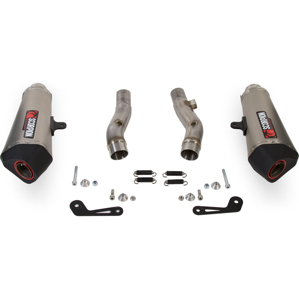 Scorpion Serket Taper Titanium Oval Exhaust For Kawasaki Z 1000 SX 2014-2016