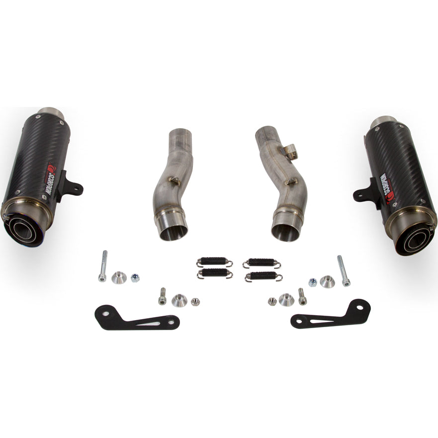 Scorpion RP-1 GP Carbon Round Exhaust For Kawasaki Z 1000 SX 2014-2016