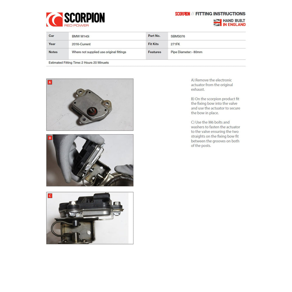 Scorpion Exhaust Cat-Back (Valved) Daytona - BMW 2 Series M240i (Non-GPF Model) 2016 - 2018