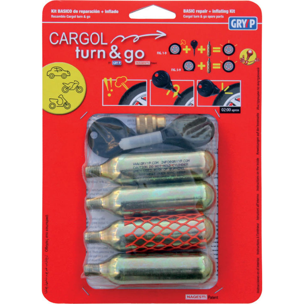 Cargol Turn & Go Tyre Repair Kit 4