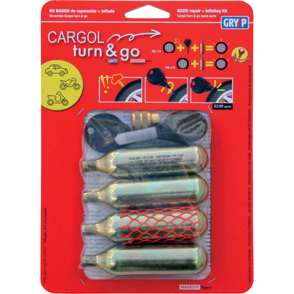 Cargol Turn & Go Tyre Repair Kit 4