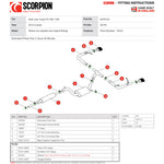 Scorpion Exhaust Cat-Back (Res) Evo BLK - Seat Leon Cupra 2.0 TSI 280 / 290 ST (Non-GPF Model) 2015 - 2018
