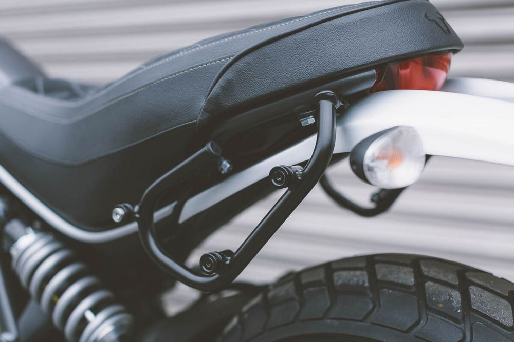 SW Motech SLC Right Side Pannier Carrier - Ducati Scrambler 803 2015-2018 - Black