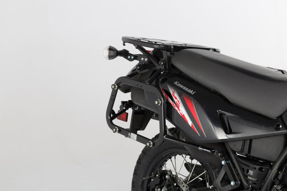 SW Motech Evo Side Pannier Carriers - Kawasaki KLR650 2008-2018 US Models - Black